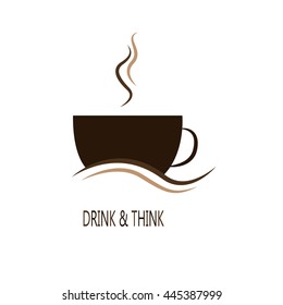 Coffee cup logo icon.