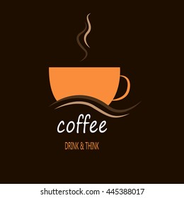 Coffee cup logo icon.