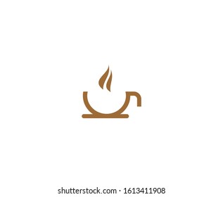 Coffee cup logo icon cafe vector 