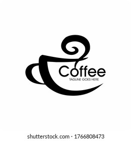 Logo de la Copa del Café y ilustración del diseño del icono del café