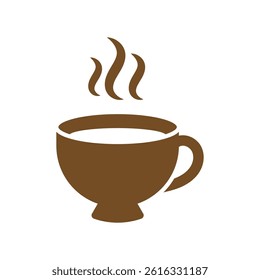 coffee cup logo icon illustration flat