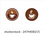       Coffee cup logo icon vector illustration.
