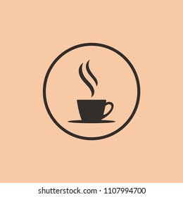 Coffee cup logo or icon vector design template