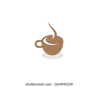 Coffee cup logo icon vector 