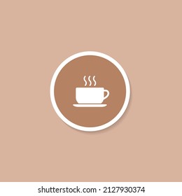 Vector de iconos con el logotipo de la Copa del Café para aplicaciones web o móviles