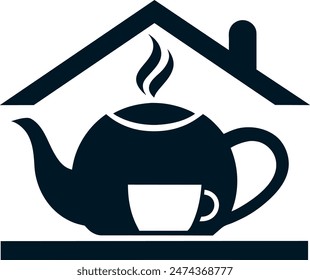       Icono de logotipo de taza de café Ilustración vectorial.

