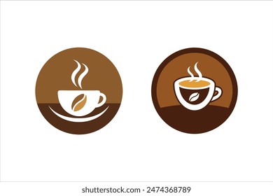       Coffee cup logo icon vector illustration.
