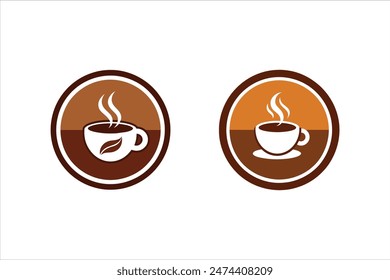       Coffee cup logo icon vector illustration.
