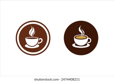       Coffee cup logo icon vector illustration.
