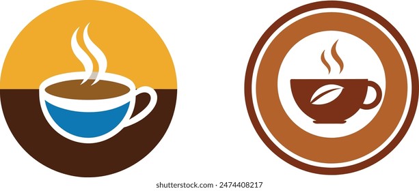       Coffee cup logo icon vector illustration.
