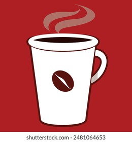      Coffee cup logo icon vector illustration.
