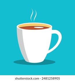       Icono de logotipo de taza de café Ilustración vectorial.
