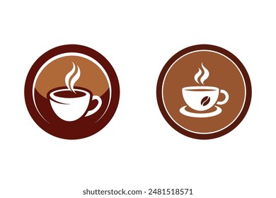       Coffee cup logo icon vector illustration.
