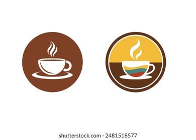       Coffee cup logo icon vector illustration.
