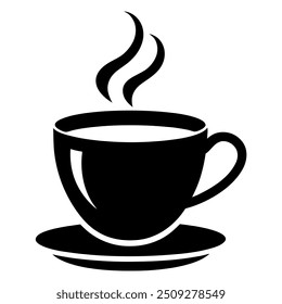       Xícara de café ícone de logotipo ilustração vetorial.
