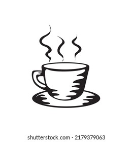 Coffee cup logo illustration isolated vector sign symbol
