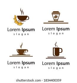 Coffee cup logo images illustration design
