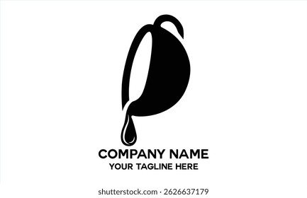 coffee cup logo on pour