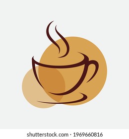 Coffee cup Logo  coffee shop vector icon design