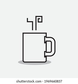 Coffee cup Logo  coffee shop vector icon design