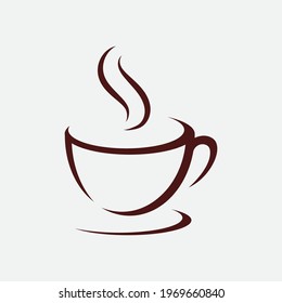 Coffee cup Logo  coffee shop vector icon design