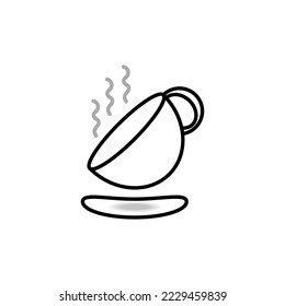 Coffee cup logo coffee shop vector icon design