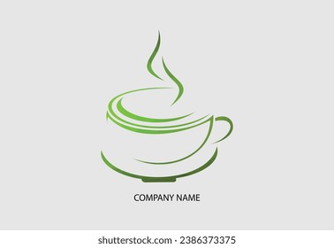 Coffee cup Logo coffee shop vector icon design Free Vector