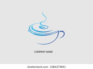 Coffee cup Logo coffee shop vector icon design Free Vector