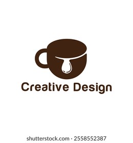 Coffee cup Logo coffee shop vector icon design.