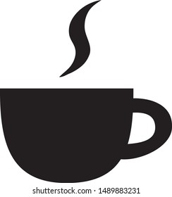 coffee cup logo sign  symbol black - vector