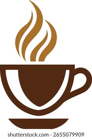 Coffee cup logo with steam
Perfect for café, restaurant, or shop
Minimal and stylish drink symbol