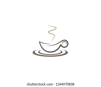 Coffee cup logo template