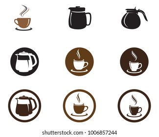 Coffee cup Logo Template vector icon design
