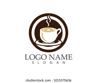 Coffee cup Logo Template vector icon design
