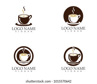 Coffee cup Logo Template vector icon design
