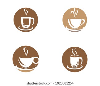Coffee cup Logo Template vector icon design