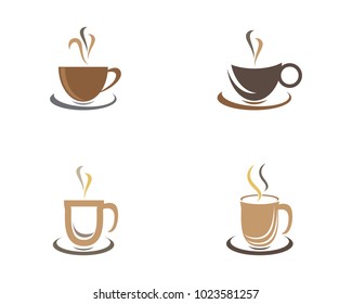 Coffee Icons Cup Coffee Logo Coffee Stock Vector (Royalty Free ...