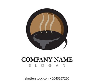 Coffee cup Logo Template vector icon design
