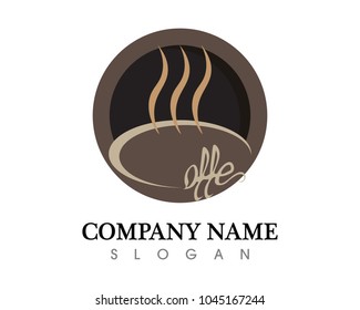 Coffee cup Logo Template vector icon design
