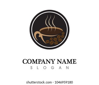 Coffee cup Logo Template vector icon design
