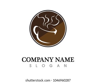 Coffee cup Logo Template vector icon design
