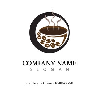 Coffee cup Logo Template vector icon design
