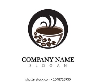 Coffee cup Logo Template vector icon design
