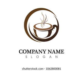 Coffee cup Logo Template vector icon design
