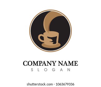 Coffee cup Logo Template vector icon design
