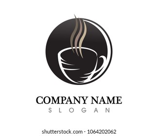 Coffee cup Logo Template vector icon design
