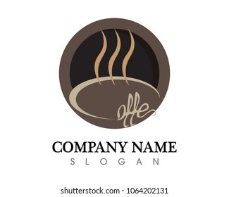 Coffee cup Logo Template vector icon design
