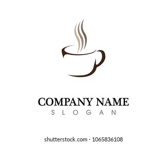 Coffee cup Logo Template vector icon design
