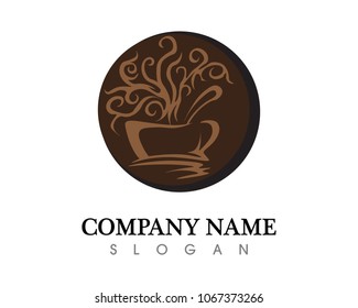 Coffee cup Logo Template vector icon design