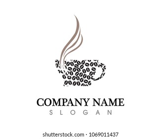 Coffee cup Logo Template vector icon design
